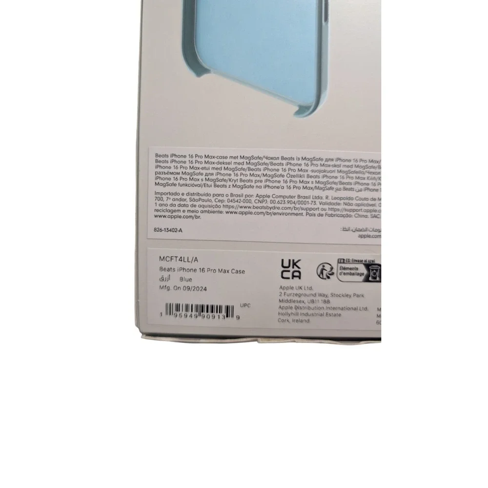 Oo5-N Beats By Dre Case for  Apple iPhone 16 PRO MAX MagSafe - Riptide Blue